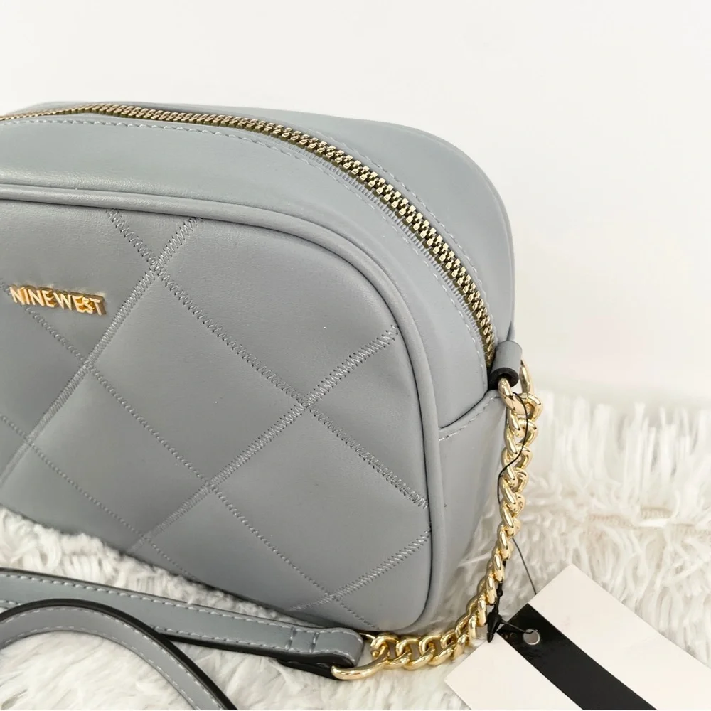 Nine West light pastel blue cross body purse